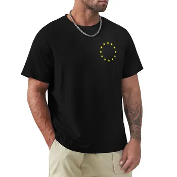 Тениска с малка икона на ЕС, ново издание, празни тениски, красиви блузи, тениски по поръчка, създайте своя собствена мъжка тениска хлопковую
