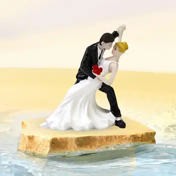 Украса на сватбена торта Мини Аксесоари с ръчно рисувани, спортни фигурки за сватба, пясък маса, Миниатюрна сцена