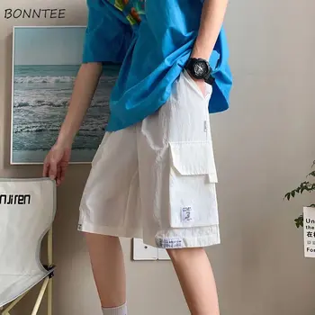 Шорти за Мъже всеки ден с множество джобове Лятото Дишащи универсални Популярна тийнейджърката градинска облекло за хип-хоп мъжки Ulzzang Японската мода е Готино